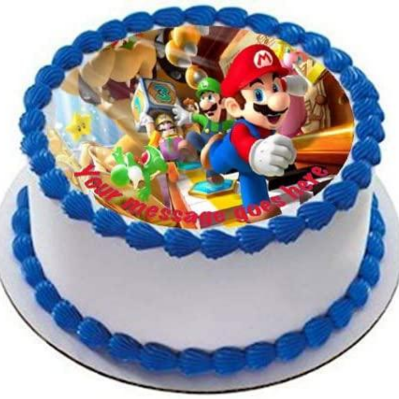 Lamaryse Rose - Gâteau Super Mario pour les 7 ans du petit